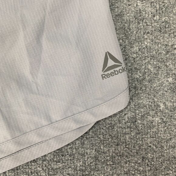 Reebok Crossfit Short Men M Medium Gray Lightweight Elastic Waist Drawstring Tie - Picture 3 of 9